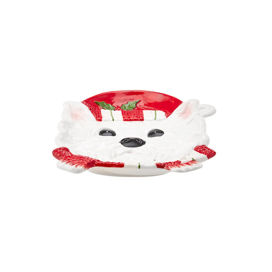 Karaca Home Maltese Dog Dekoratif Tabak 19cm