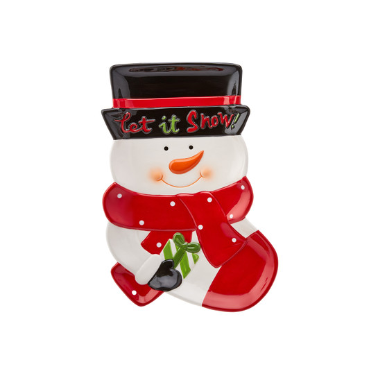 Karaca Home Snowman Dekoratif Tabak 27cm