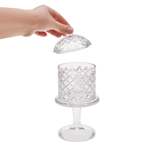 Karaca Home Crystal Ayaklı Mumluk 10x25 cm