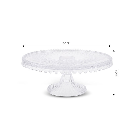 Karaca Crystal Dekoratif Kek Standı 28x11 cm