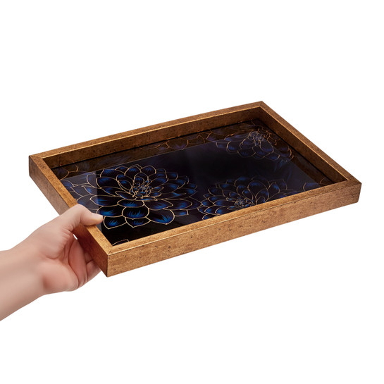  Karaca Home Deep Forest Tepsi Lacivert 40x25 cm	