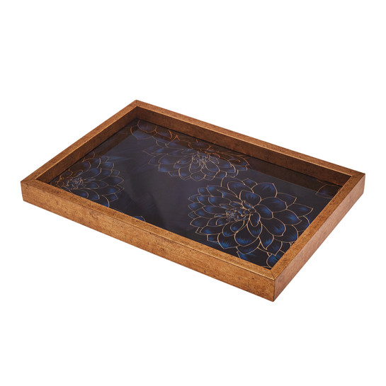  Karaca Home Deep Forest Tepsi Lacivert 40x25 cm	