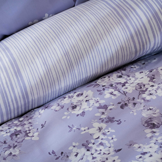 Karaca Home Despina Lila Saten Çift Kişilik Nevresim Takımı