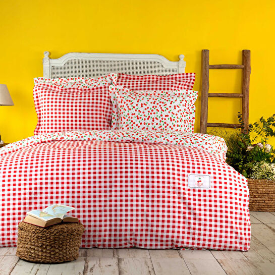 Karaca Home Cherry Kırmızı Nonıron Tek Kişilik Nevresim Takımı