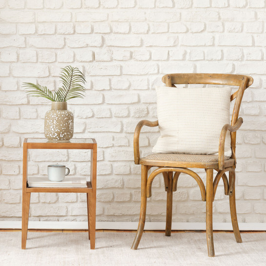 Karaca Home Naturel Line Bej Stonewash Kırlent 45x45 cm
