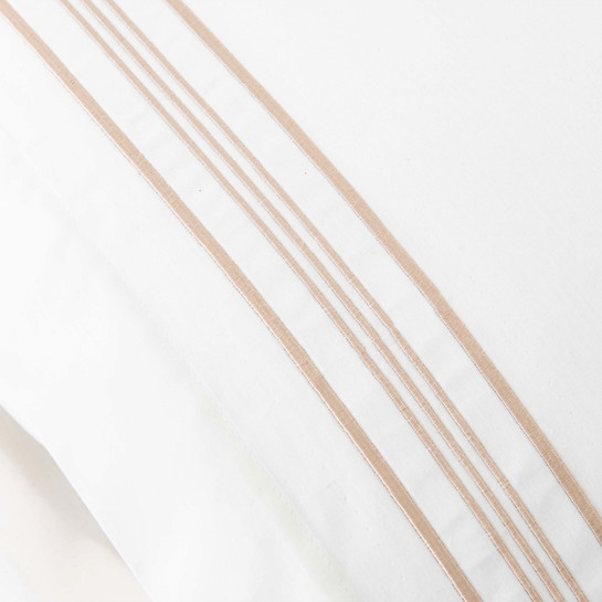 Karaca Home White Collection Freya Beyaz Nakışlı Percale Çift Kişilik Nevresim Takımı 