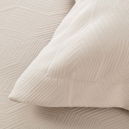Karaca Home White Collection Oriane Bej %100 Pamuk Çift Kişilik Yatak Örtüsü Seti