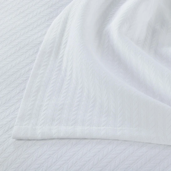 White Collection Victore Beyaz Pamuk Çift Kişilik Pike