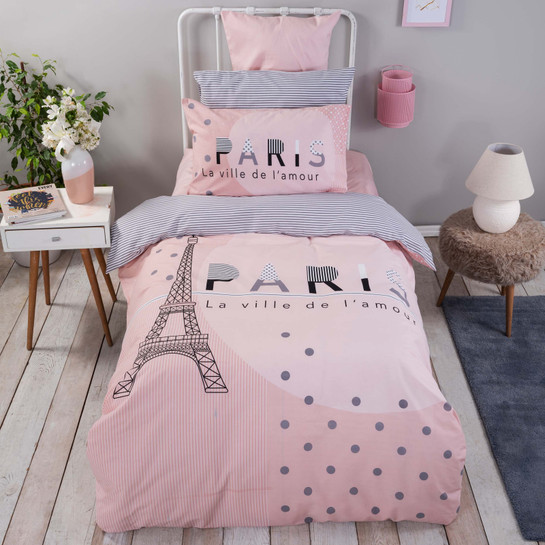 Karaca Home Young La Tour Eiffel Tek Kişilik %100 Pamuk Nevresim Takımı