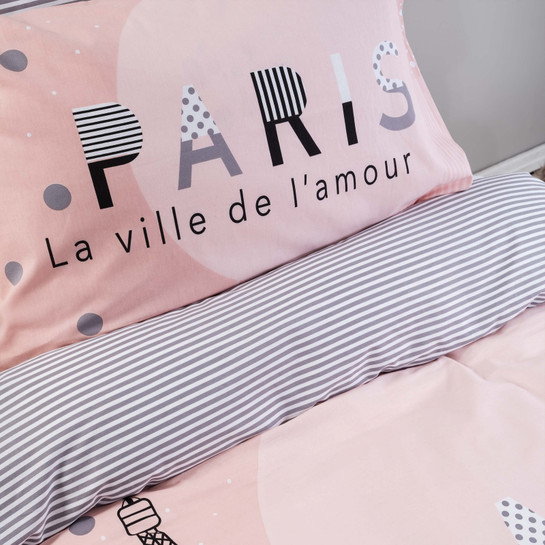 Karaca Home Young La Tour Eiffel Tek Kişilik %100 Pamuk Nevresim Takımı