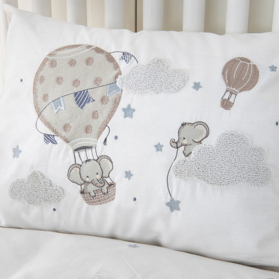 Karaca Home Elephant Sky Mavi %100 Pamuk Nakışlı Private Bebek Set