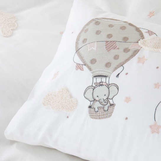 Karaca Home Elephant Sky Pembe %100 Pamuk Nakışlı Private Bebek Set