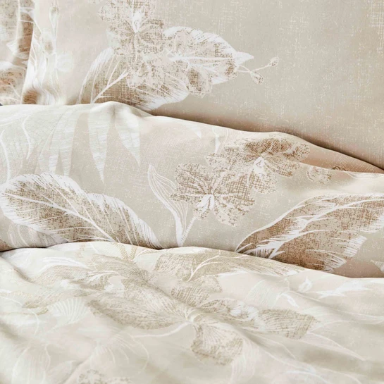 Karaca Home Nature Bej %100 Pamuk Çift Kişilik Nevresim Takımı