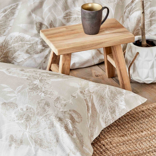 Karaca Home Nature Bej %100 Pamuk Çift Kişilik Nevresim Takımı