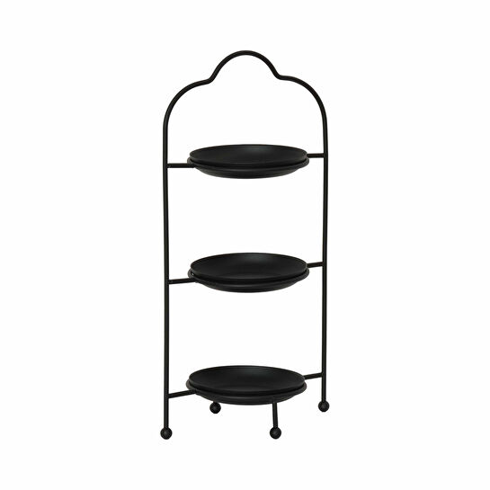 Karaca Home Colmar 3 Katlı Siyah Servislik