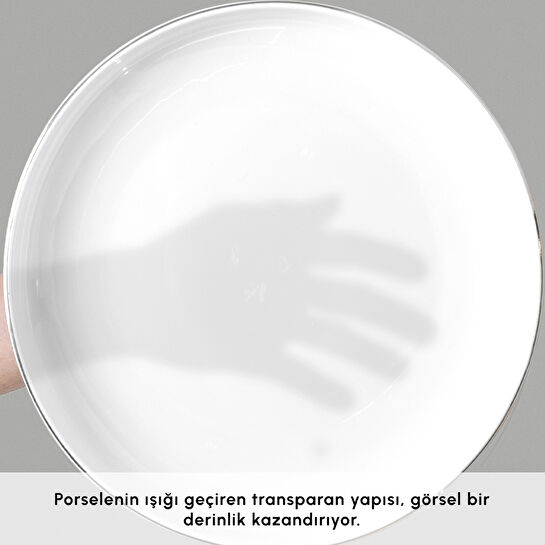 Karaca Red Carpet Collection Stream Bone Sunset 59 Parça 12 Kişilik Yemek Takımı Platin