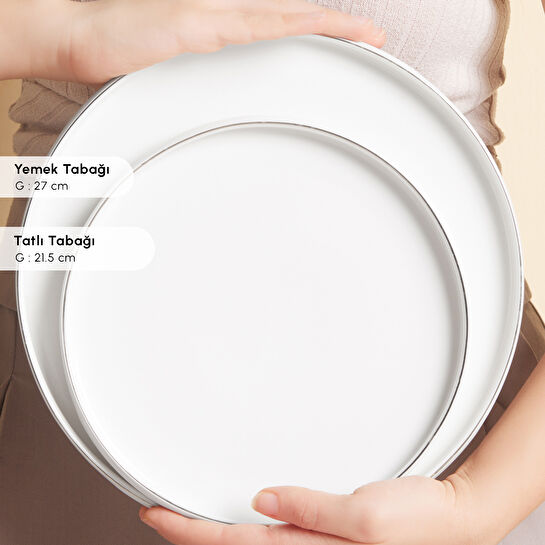 Karaca Red Carpet Collection Stream Bone Sunset 59 Parça 12 Kişilik Yemek Takımı Platin