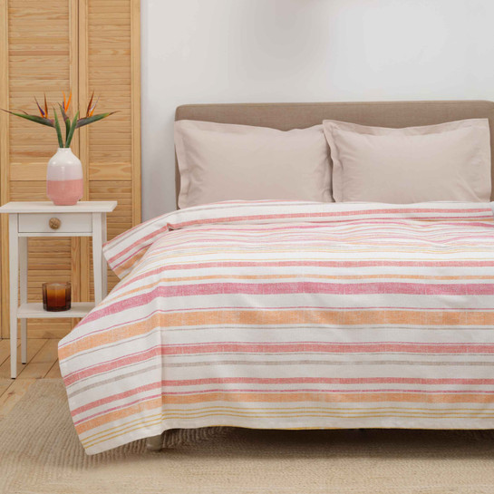 Karaca Home Bold Kırmızı %100 Pamuk Çift Kişilik Pike