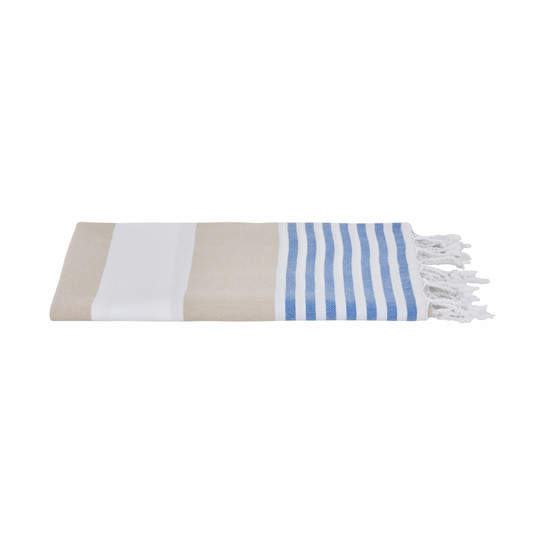 Karaca Home Ella %100 Pamuk Peştemal 130x170 cm Gri-Lacivert 