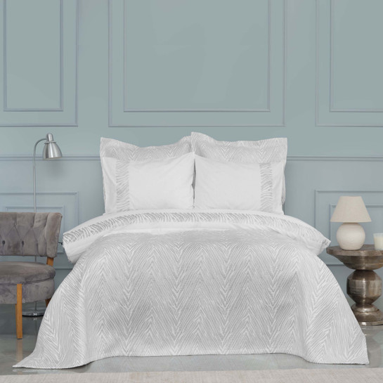 Karaca Home Olyssia Silver Nakışlı Düet Set
