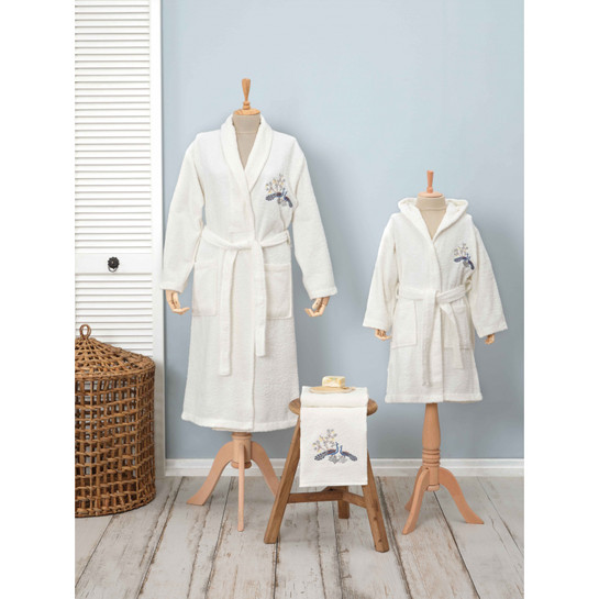 Karaca Home Dina Kadın %100 Pamuk Bornoz Set L/XL