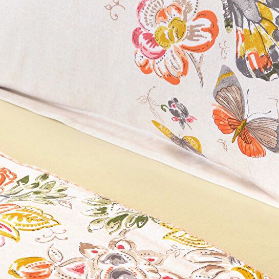 Karaca Home Lorena Pembe %100 Pamuk Çift Kişilik Pike Hediyeli Nevresim Takımı