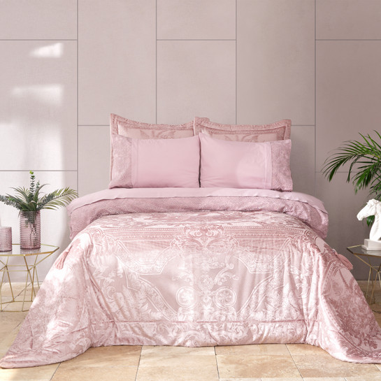Karaca Home Victoria Gül Kurusu 7 Parça Çift Kişilik Private Düet Set 