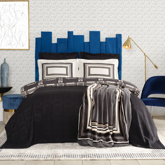 Karaca Home Carisa Siyah Çift Kişilik Winter Set 