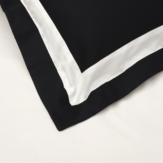 Karaca Home White Collection Porto Siyah Çift Kişilik Percale Nevresim Takımı