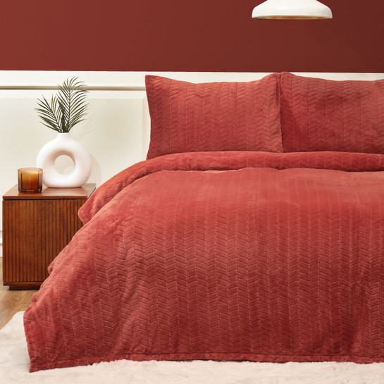 Karaca Home Terracotta Çift Kişilik Wellsoft Yatak Örtüsü 