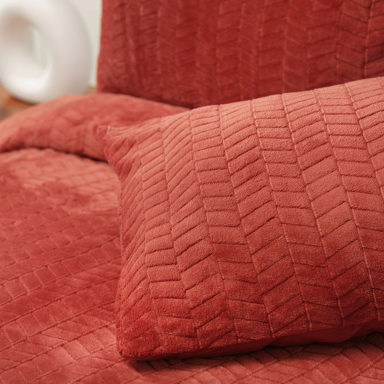 Karaca Home Terracotta Çift Kişilik Wellsoft Yatak Örtüsü 