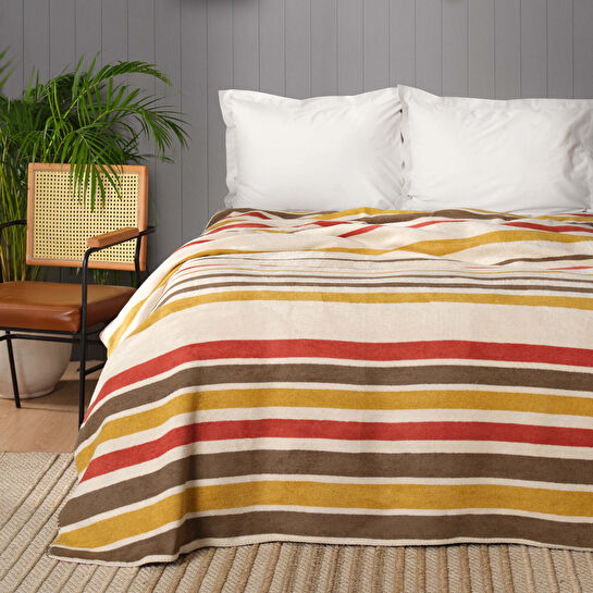 Karaca Home Neva Terracota Çift Kişilik Battaniye