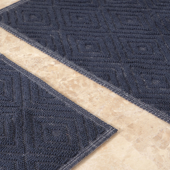 Karaca Home Kelly Esta İndigo Paspas Set