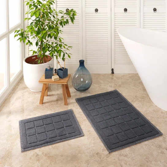 Karaca Home Kelly Quatre Antrasit Paspas Set