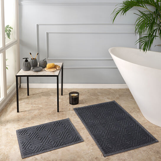 Karaca Home Kelly Esta Antrasit Paspas Set