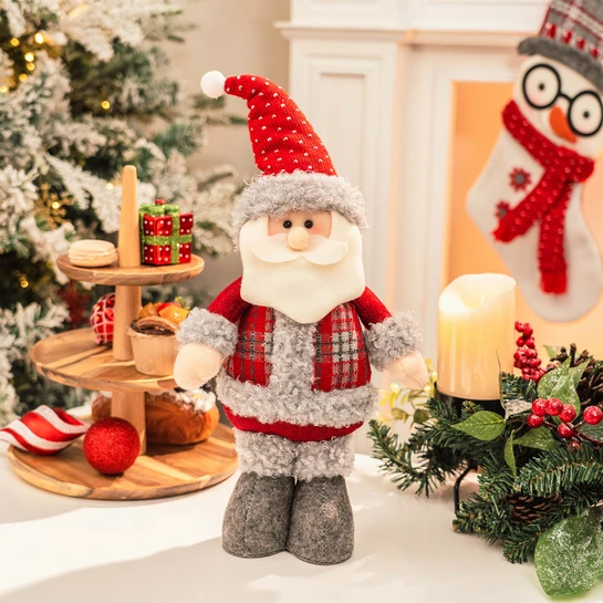 Karaca Home Standing Santa Peluş Obje 44 cm