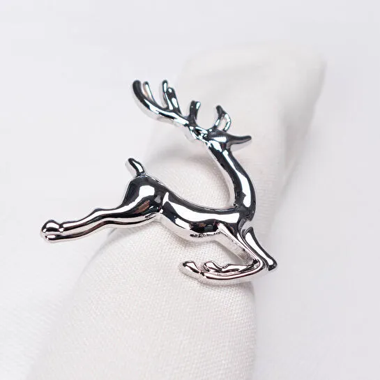 Karaca Home Deer Silver 2'li Peçete Yüzüğü