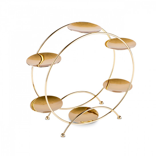 Karaca Nathalie İkram Standı 30x30x25 cm Gold
