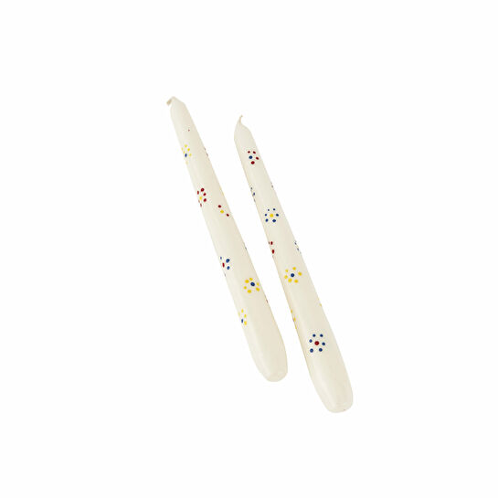 Karaca Home Flower 2li Şamdan Mum 