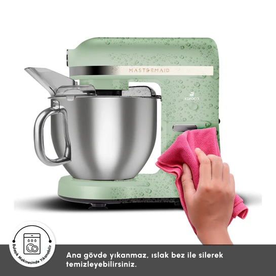 Karaca Mastermaid Chef Pro Çift Kollu Stand Mikser Cabbage Green 1750 W