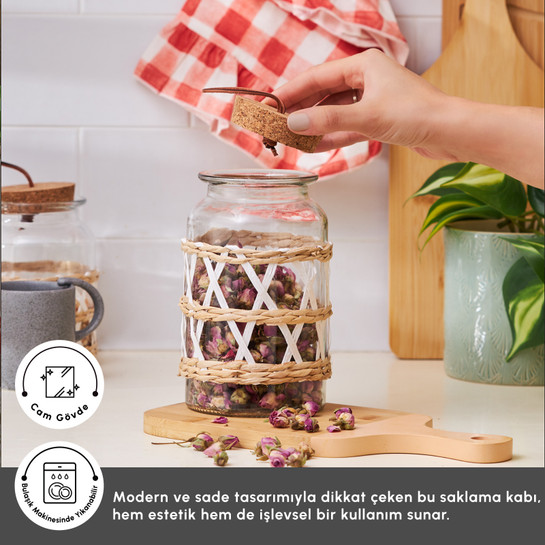 Karaca Yosemite Beyaz Saklama Kabı 1500 ml