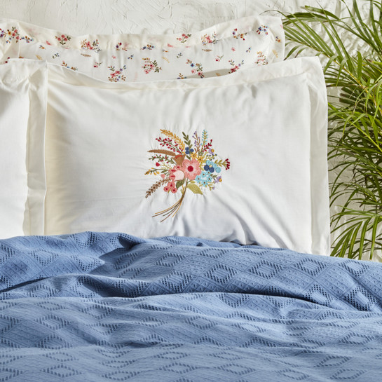 Karaca Home Spring Çift Kişilik Nish Set Beyaz