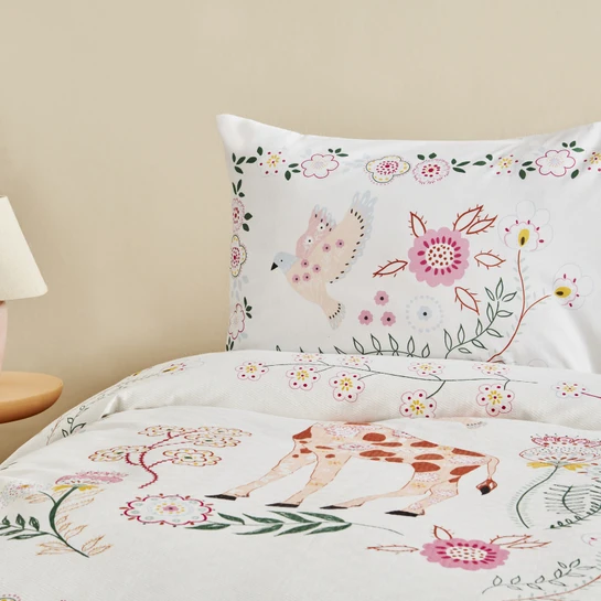 Karaca Home Young Giraffe Tek Kişilik Pike Takımı Pink
