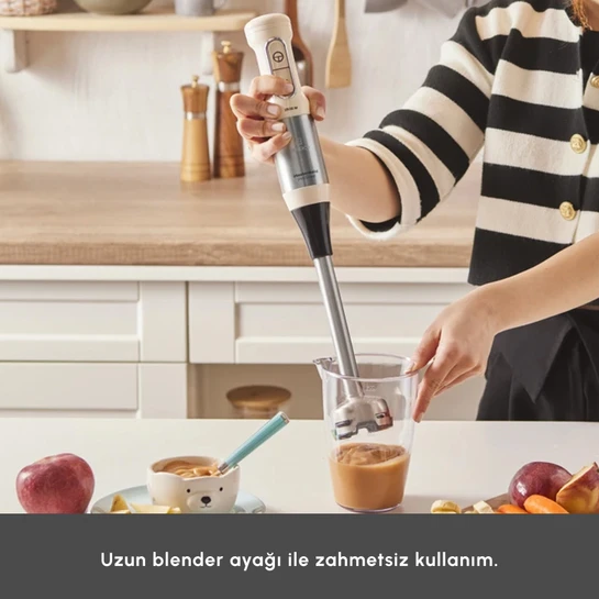 Karaca Mastermaid Prosteel Blender Seti Soft Cream-Inox 1500W