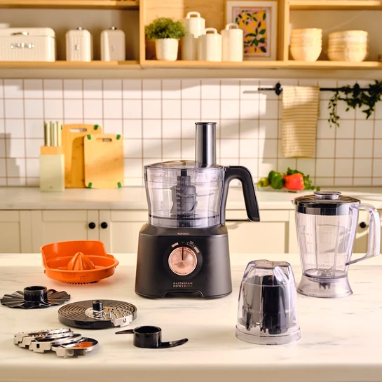 Karaca Mastermaid Power Max 11 in 1 Mutfak Robotu 2500W Black Copper