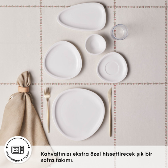 Karaca Forever Bone Cosima 26 Parça 6 Kişilik Kahvaltı Takımı
