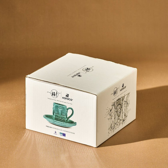 Karaca X İst Collection Medusa Tek Kişilik Türk Kahvesi Fincanı 70 Ml Yeşil