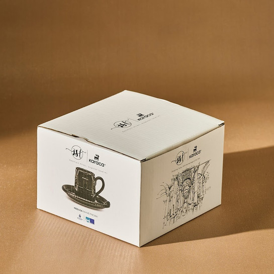 Karaca X İst Collection Medusa Tek Kişilik Türk Kahvesi Fincanı 70 Ml Siyah