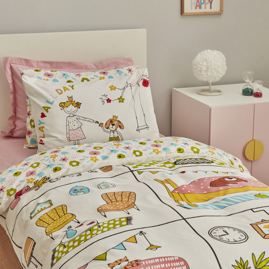 Karaca Home Young Play Home %100 Pamuk Tek Kişilik Fitted Nevresim Takımı