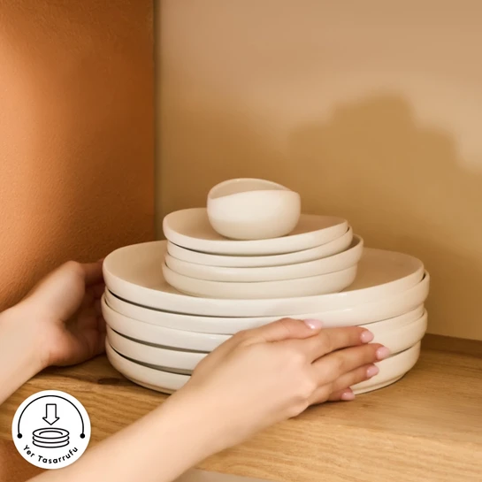 Karaca Forever Bone Olla 28 Parça 6 Kişilik Kahvaltı Takımı